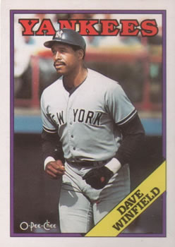 1988 O-Pee-Chee Baseball Cards 089      Dave Winfield